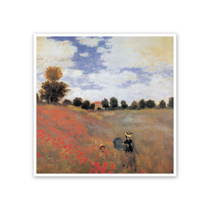 Homage to Monet - Poppy Field cm 50x50