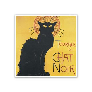 Chat noir - cm 52x52 - Poster