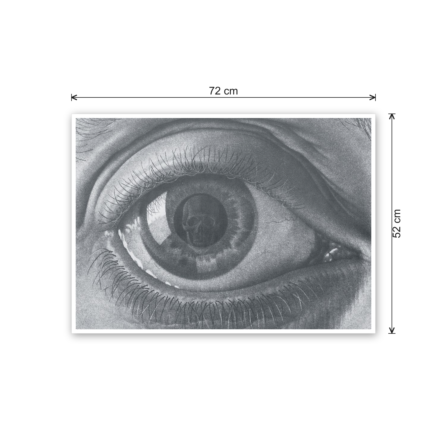 Homage to Escher - Eye cm 70x50 - misure