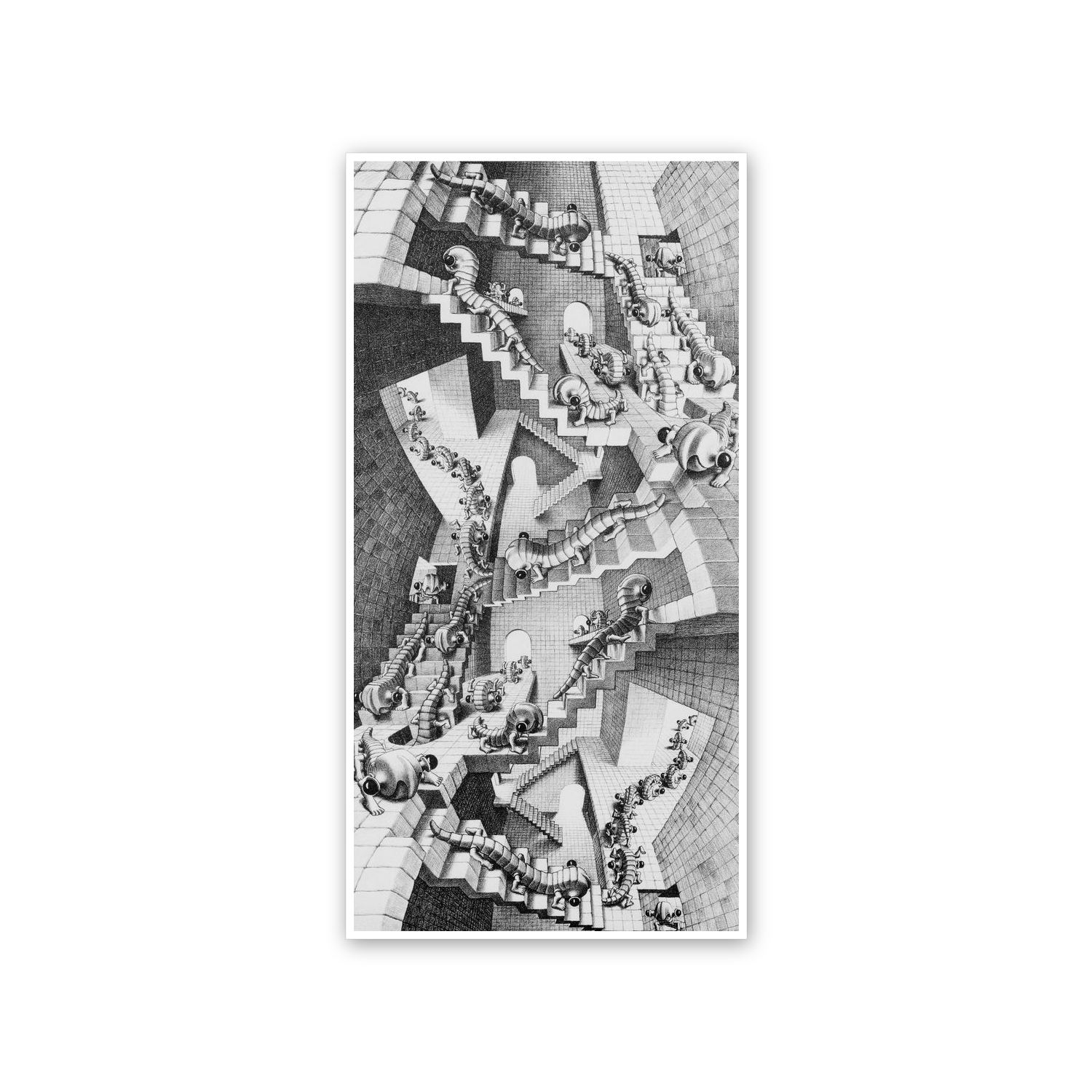 Homage to Escher - House Of Stairs cm 50x100