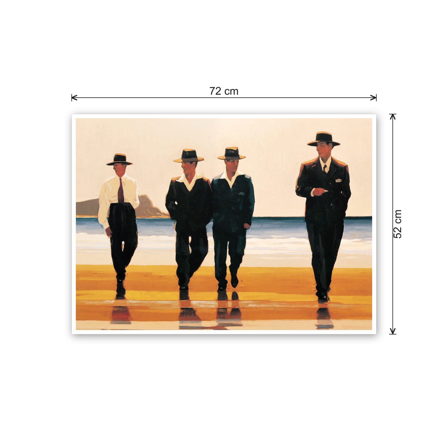 Homage to Vettriano - The Billy Boys cm 70x50 - misure