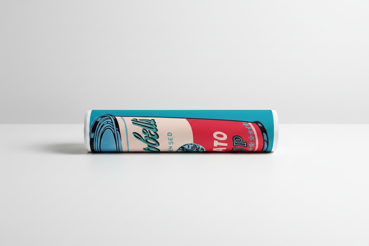 Homage to Warhol - Campbell Soup Can 1965 - cm 52x72 - Poster
