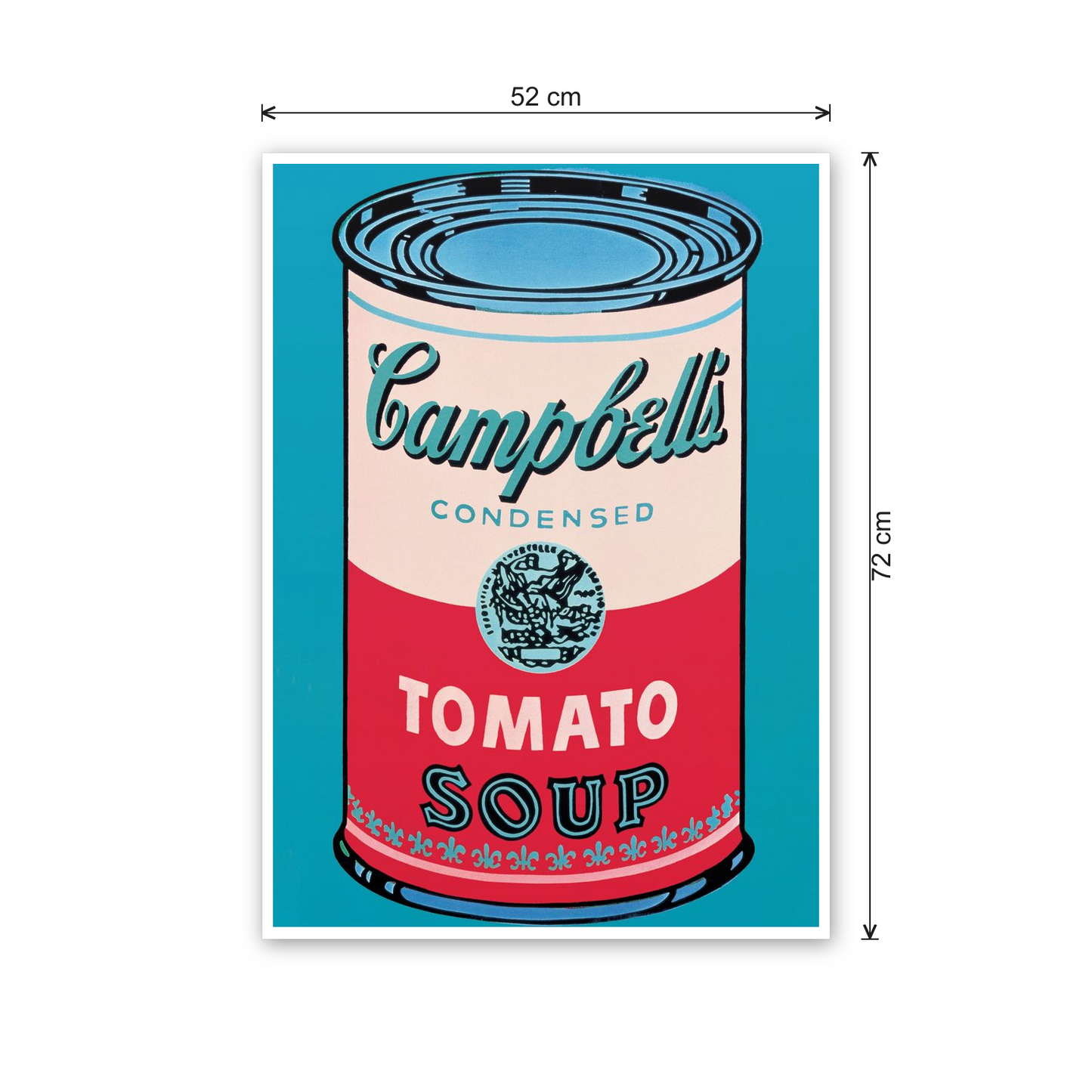 Homage to Warhol - Campbell Soup Can 1965 cm 50x70 - misure
