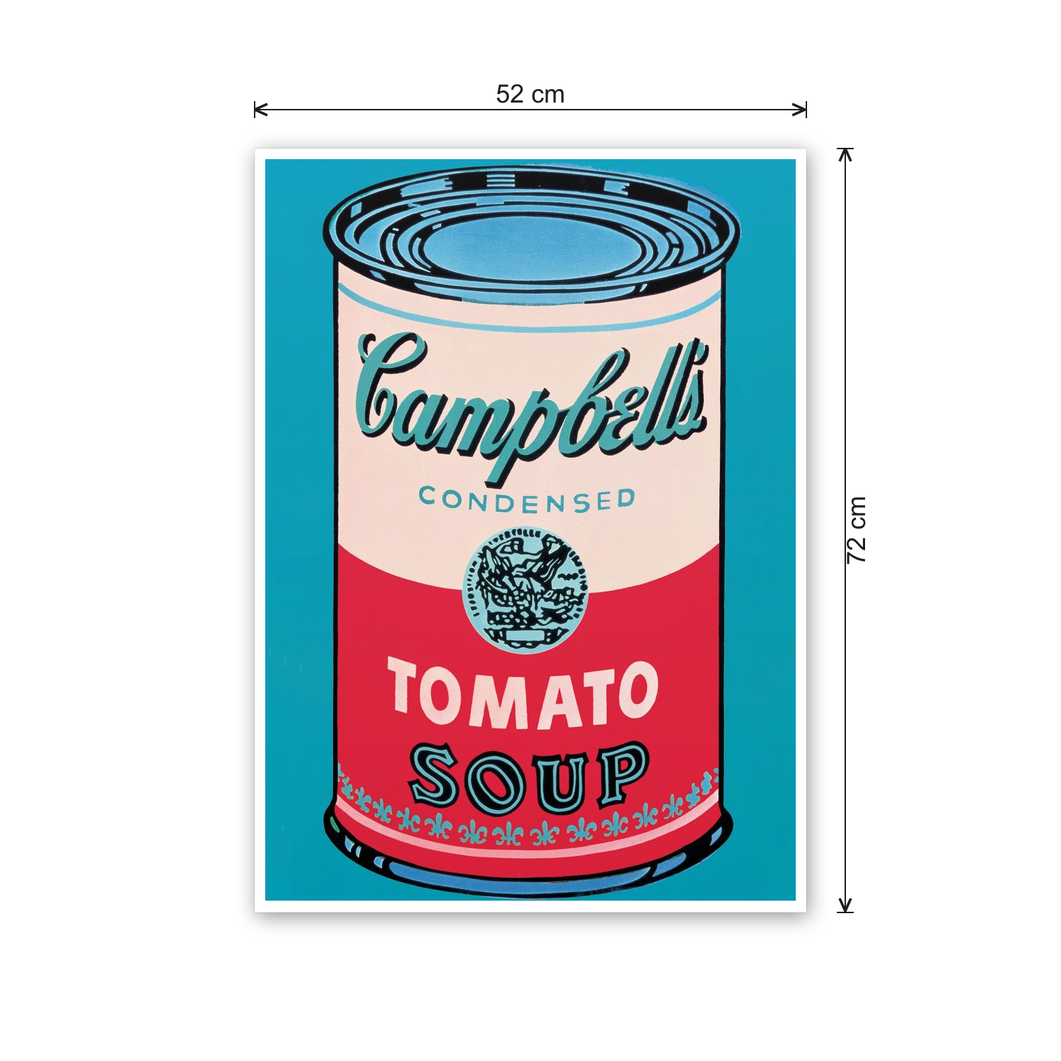 Homage to Warhol - Campbell Soup Can 1965 cm 50x70 - misure