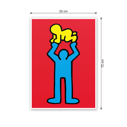 Homage to Haring - Untitled cm 50x70 - misure