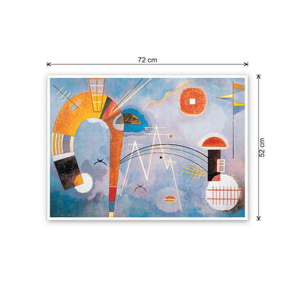 Homage to Kandinsky - Round and Pointed cm 70x50 - misure
