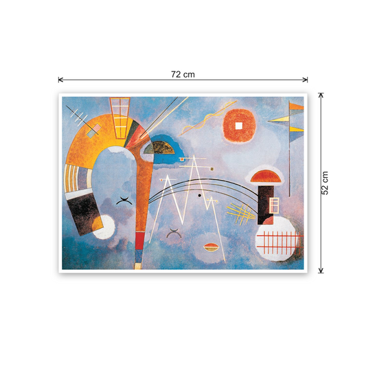 Homage to Kandinsky - Round and Pointed cm 70x50 - misure
