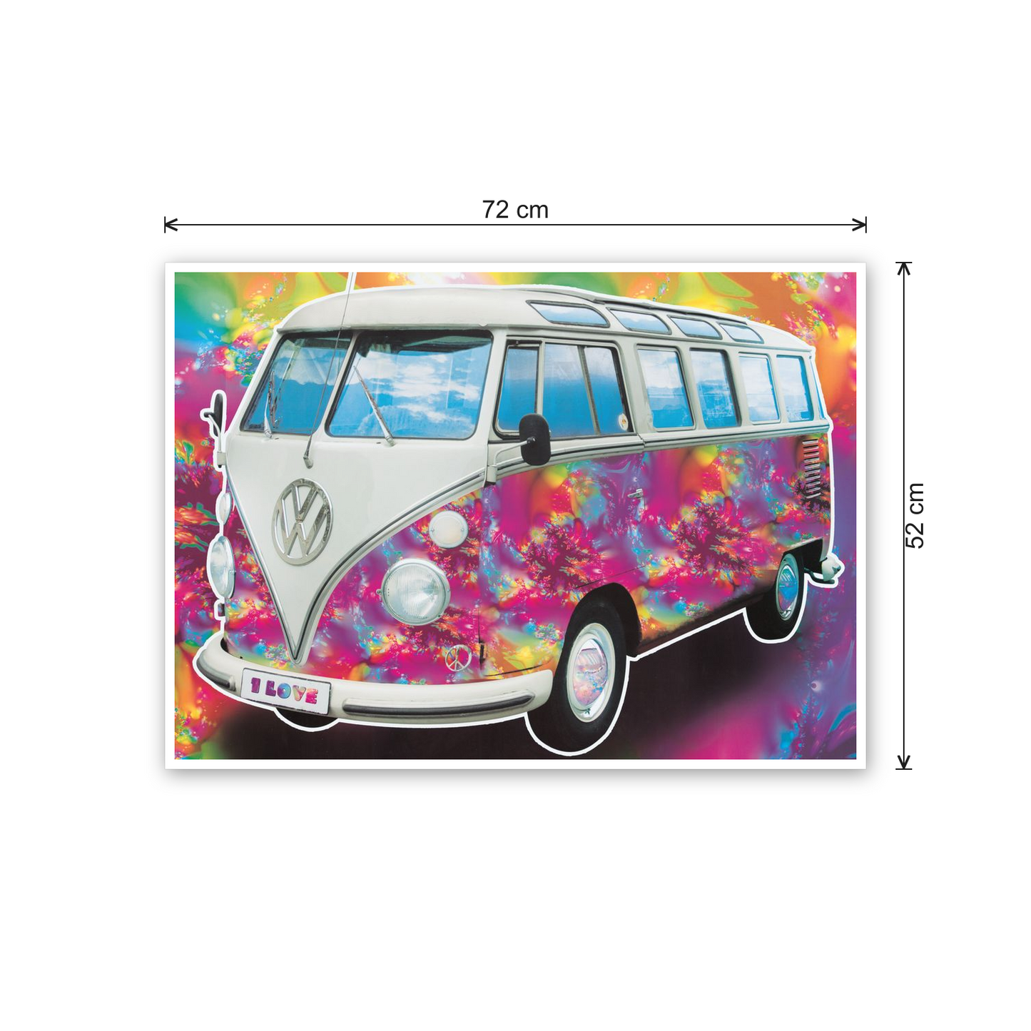 VW Love cm 70x50 - misure