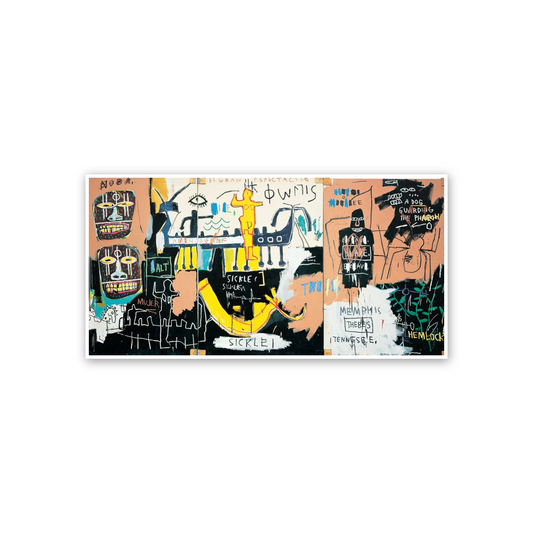 Homage to Basquiat - El Gran Espectaculo (History Of Black People) cm 100x50