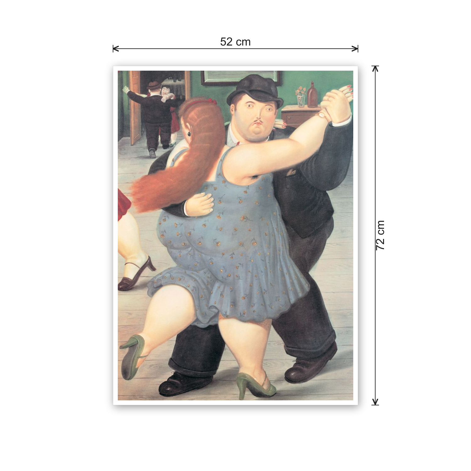 Homage to Botero - Dancers 1987 cm 50x70 - misure