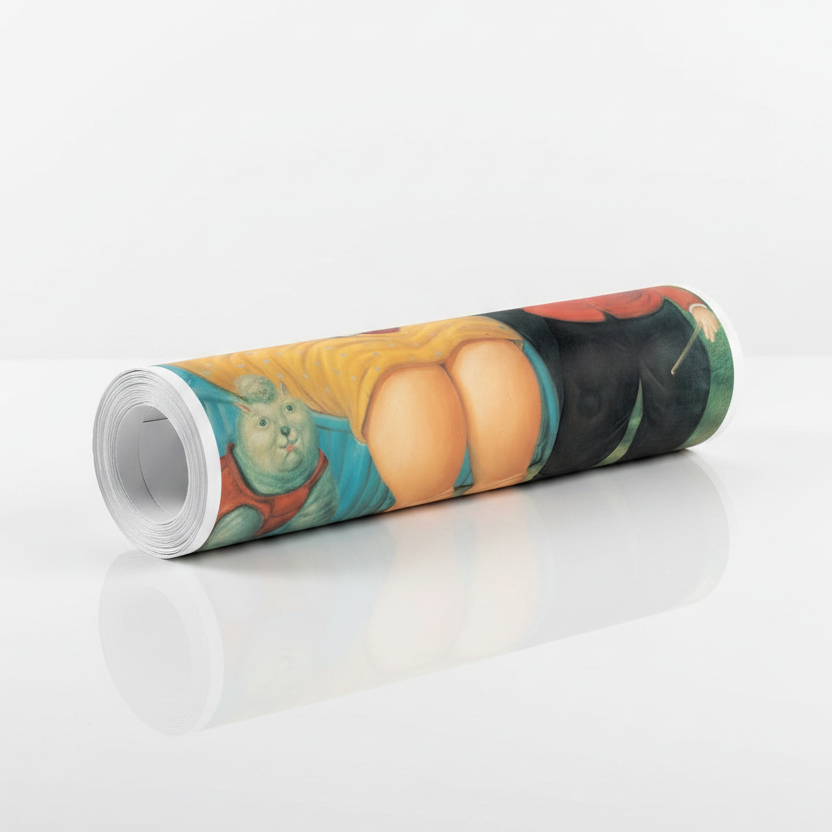 Homage to Botero - A famliy - cm 52x72 - Poster
