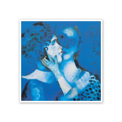 Homage to Chagall - The Blue Lovers cm 50x50