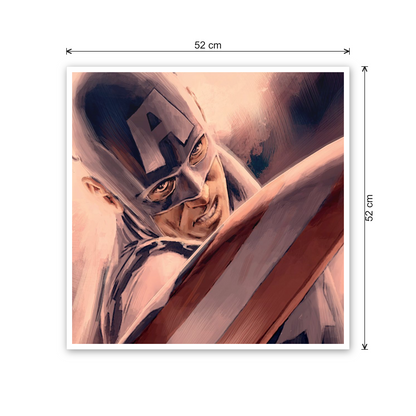 Homage to Captain America cm 50x50 - misure