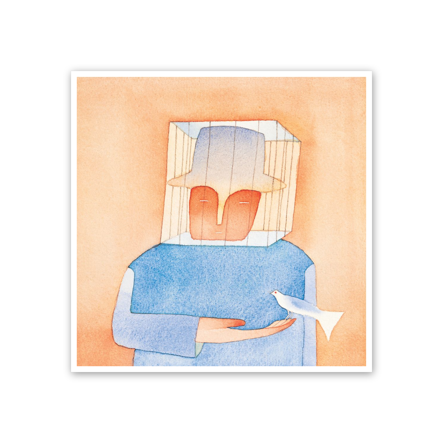 Homage to Folon - Oui La Libertè cm 50x50