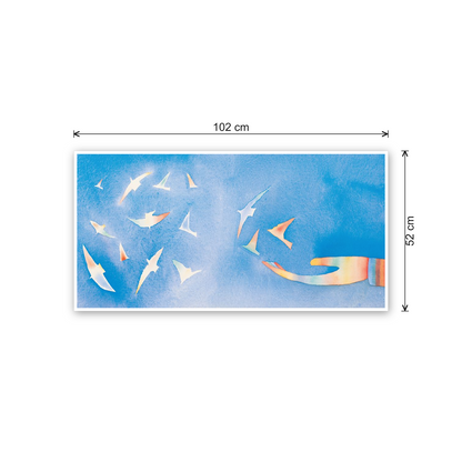 Homage to Folon - Peace cm 100x50 - misure