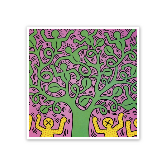 Homage to Haring - Tree of Life cm 50x50