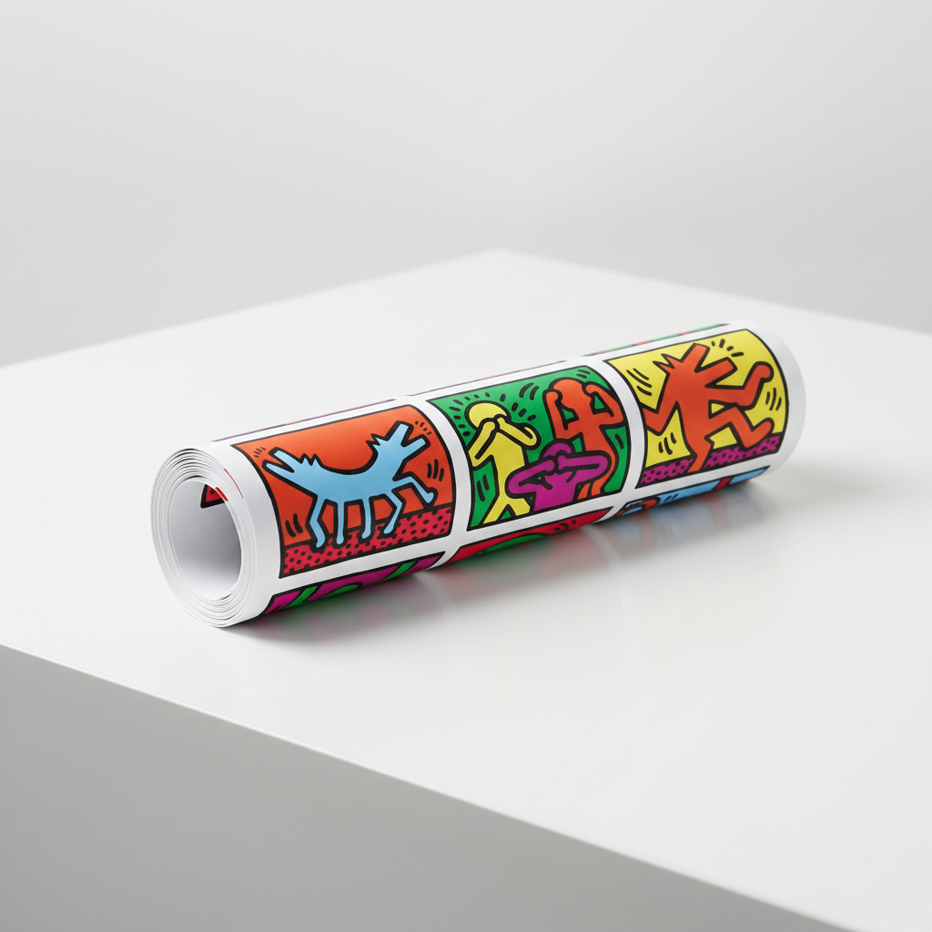 Homage to Haring - Retrospect 1989 - cm 52x52 - Poster