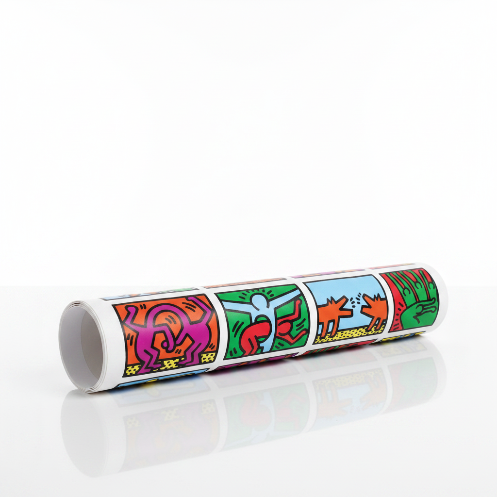 Homage to Haring - Retrospect 1989 - cm 52x52 - Poster