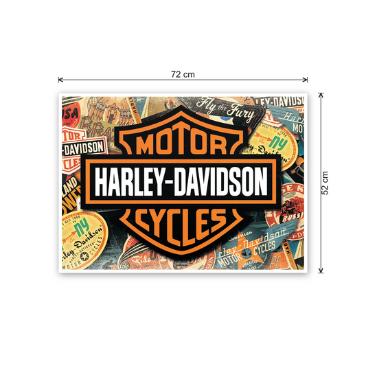 Homage to Harley Davidson Travel cm 70x50 - misure