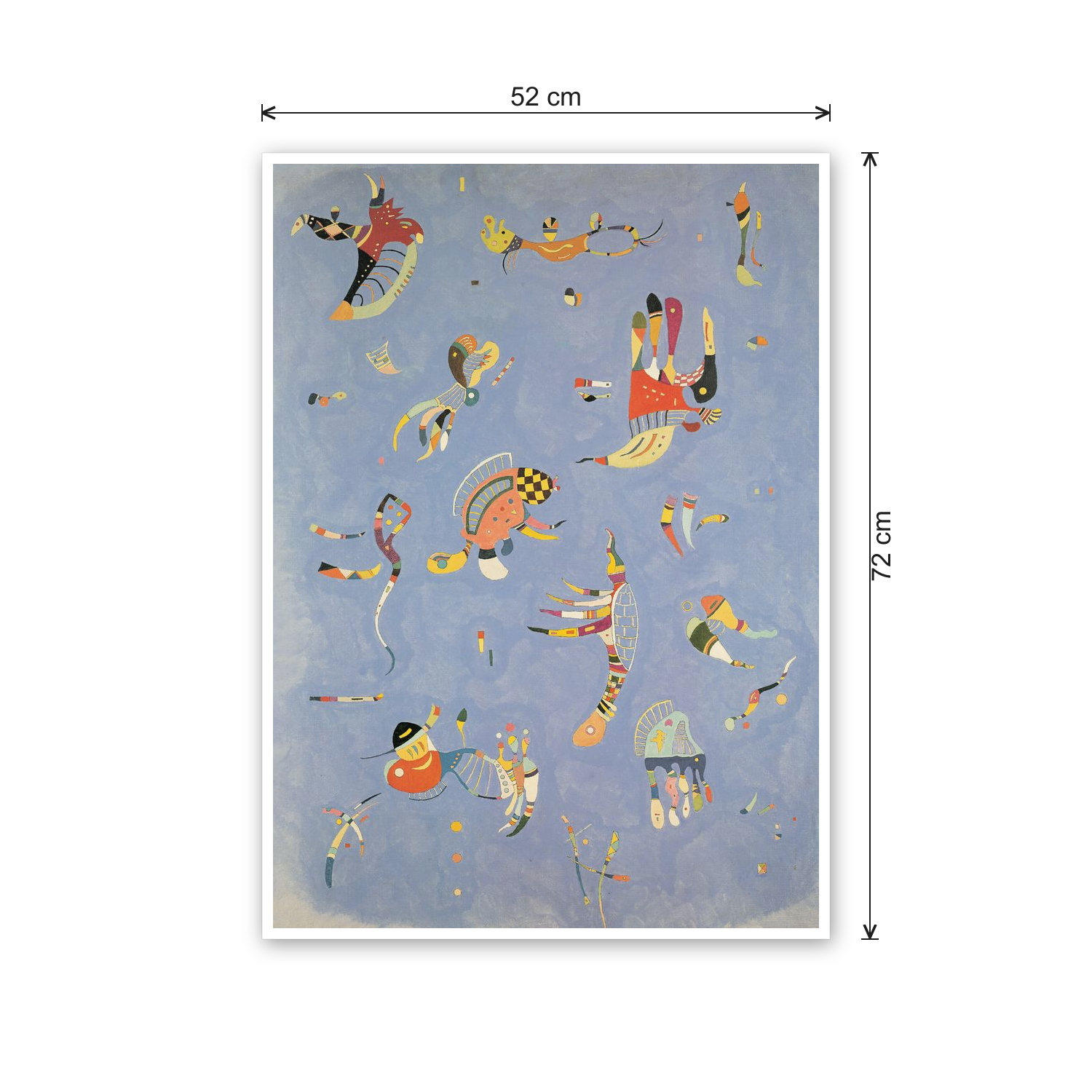 Homage to Kandinsky - Blue Sky cm 50x70 - misure