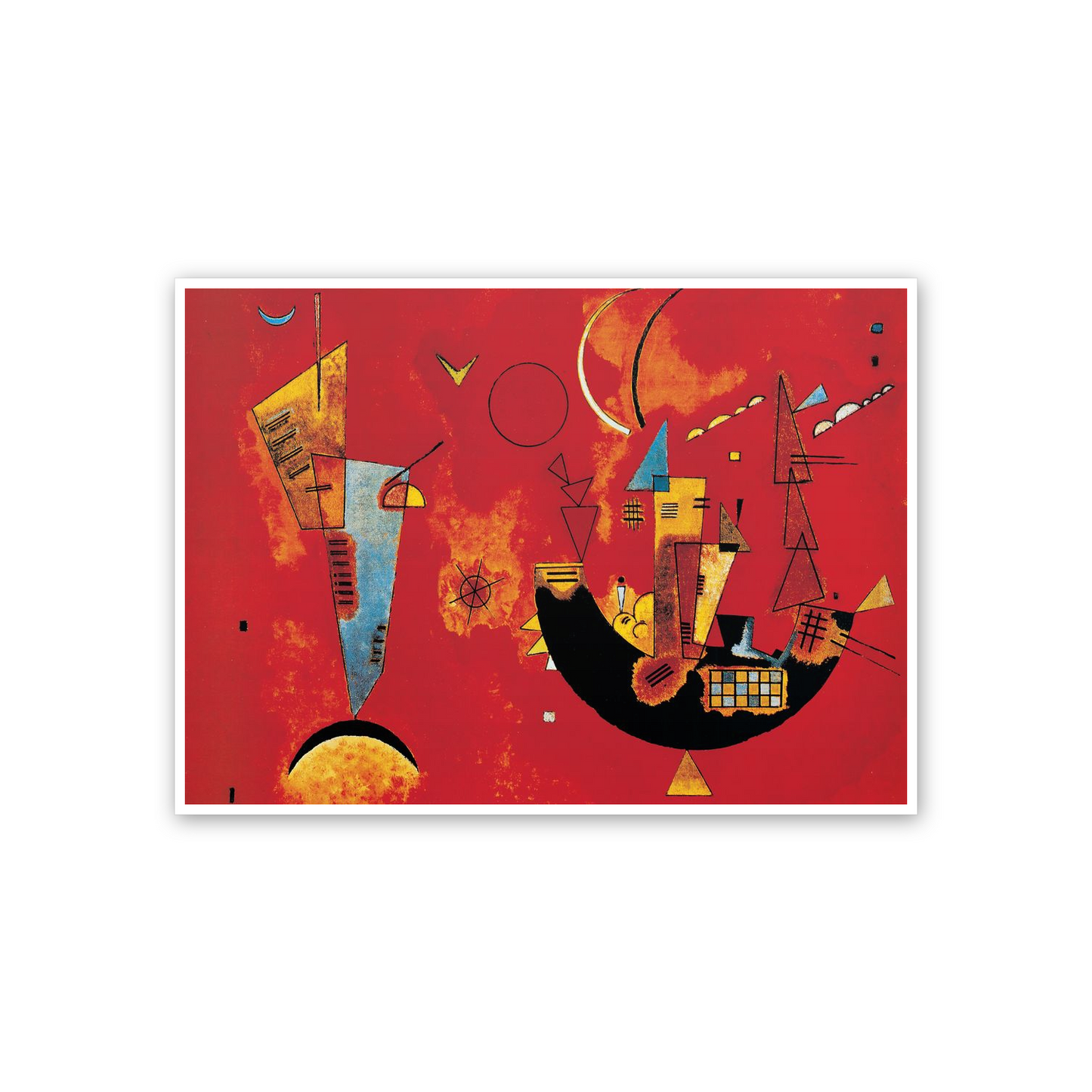 Homage to Kandinsky - With and Against cm 70x50