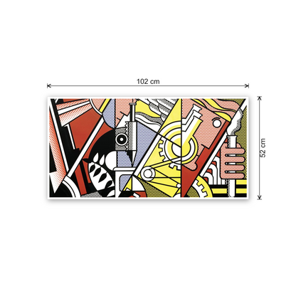 Homage to Lichtenstein - Peace Through Chemistry I cm 100x50 - misure