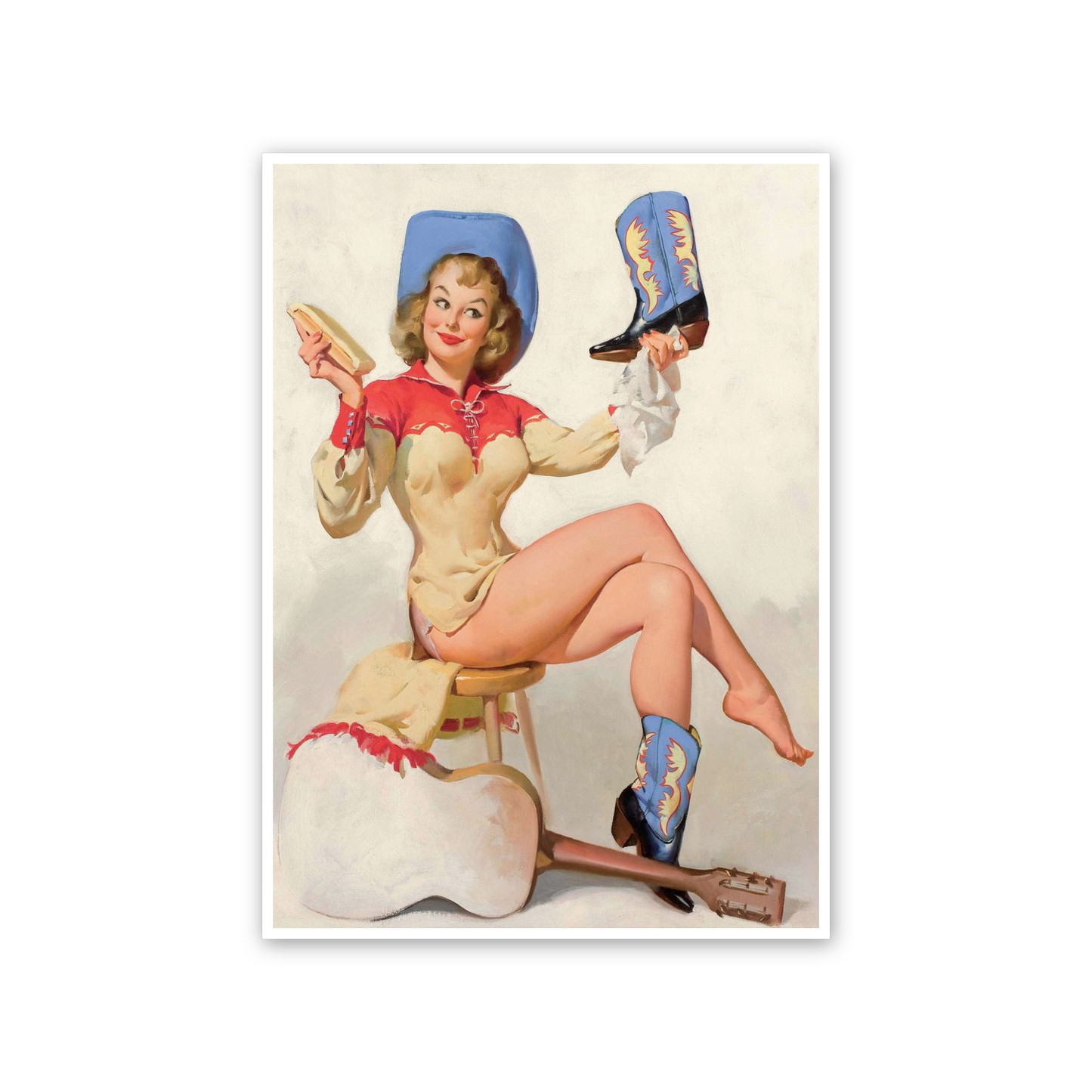 Pin up Guitar cm 50x70
