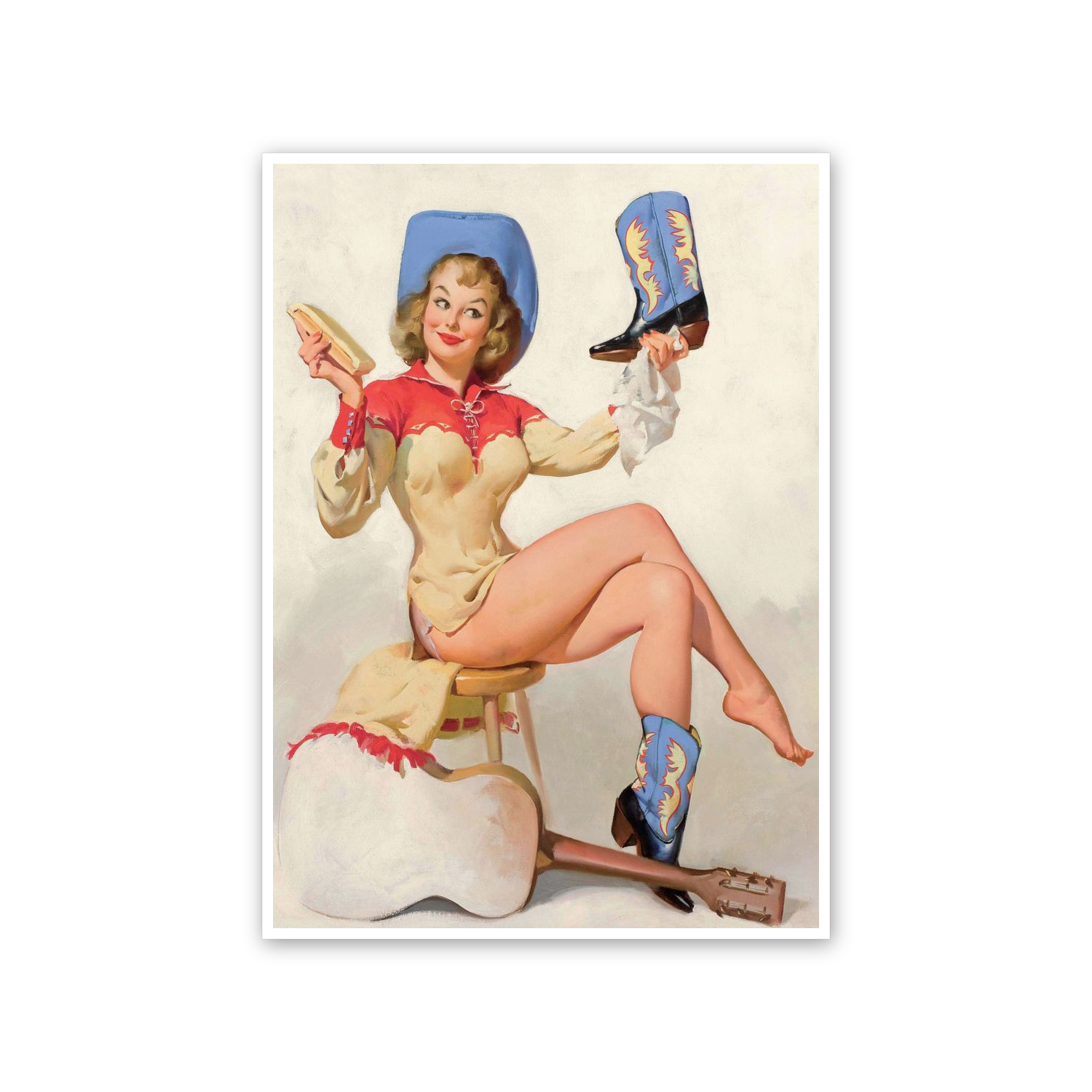 Pin up Guitar cm 50x70
