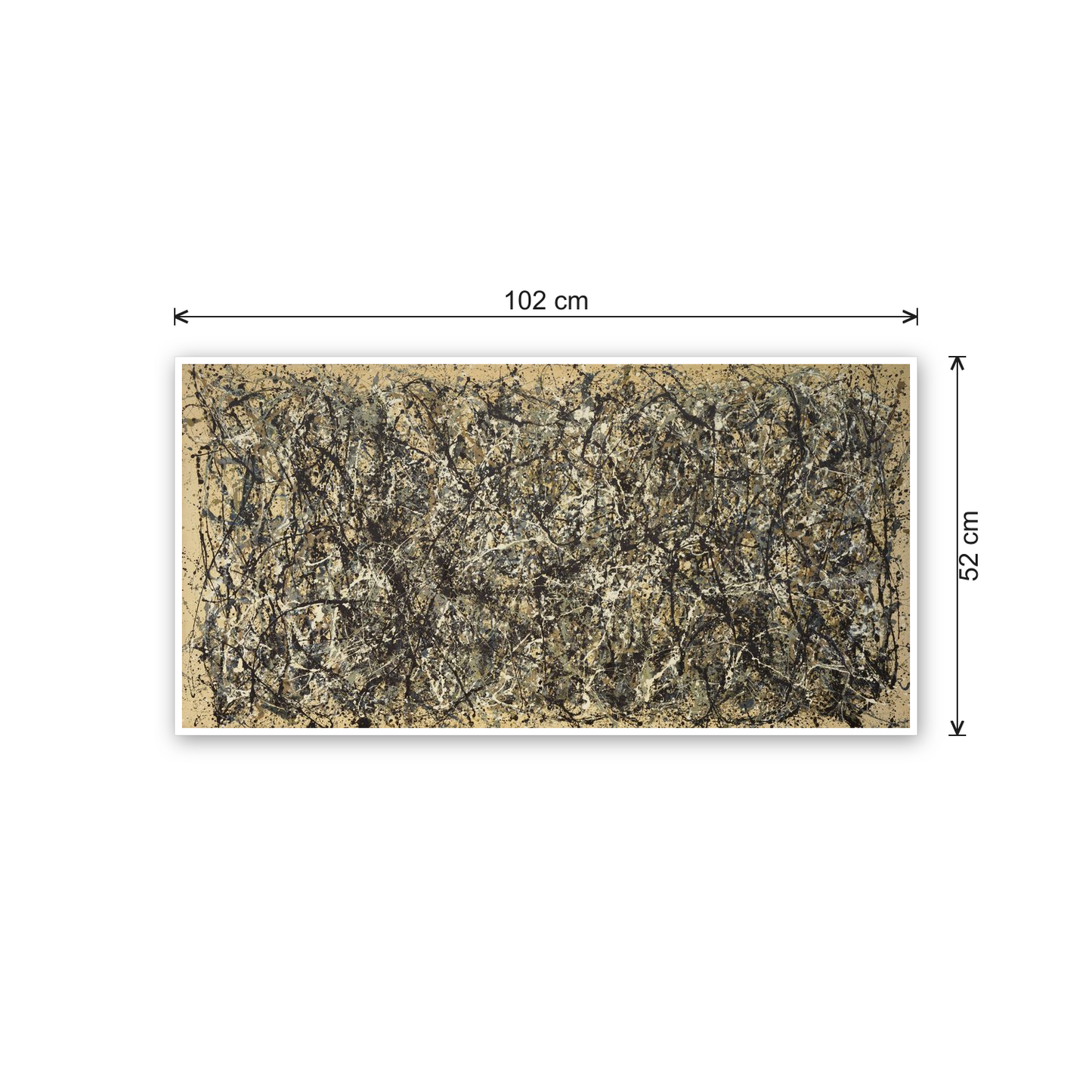 Homage to Pollock - One Number 31, 1950 cm 100x50 - misure