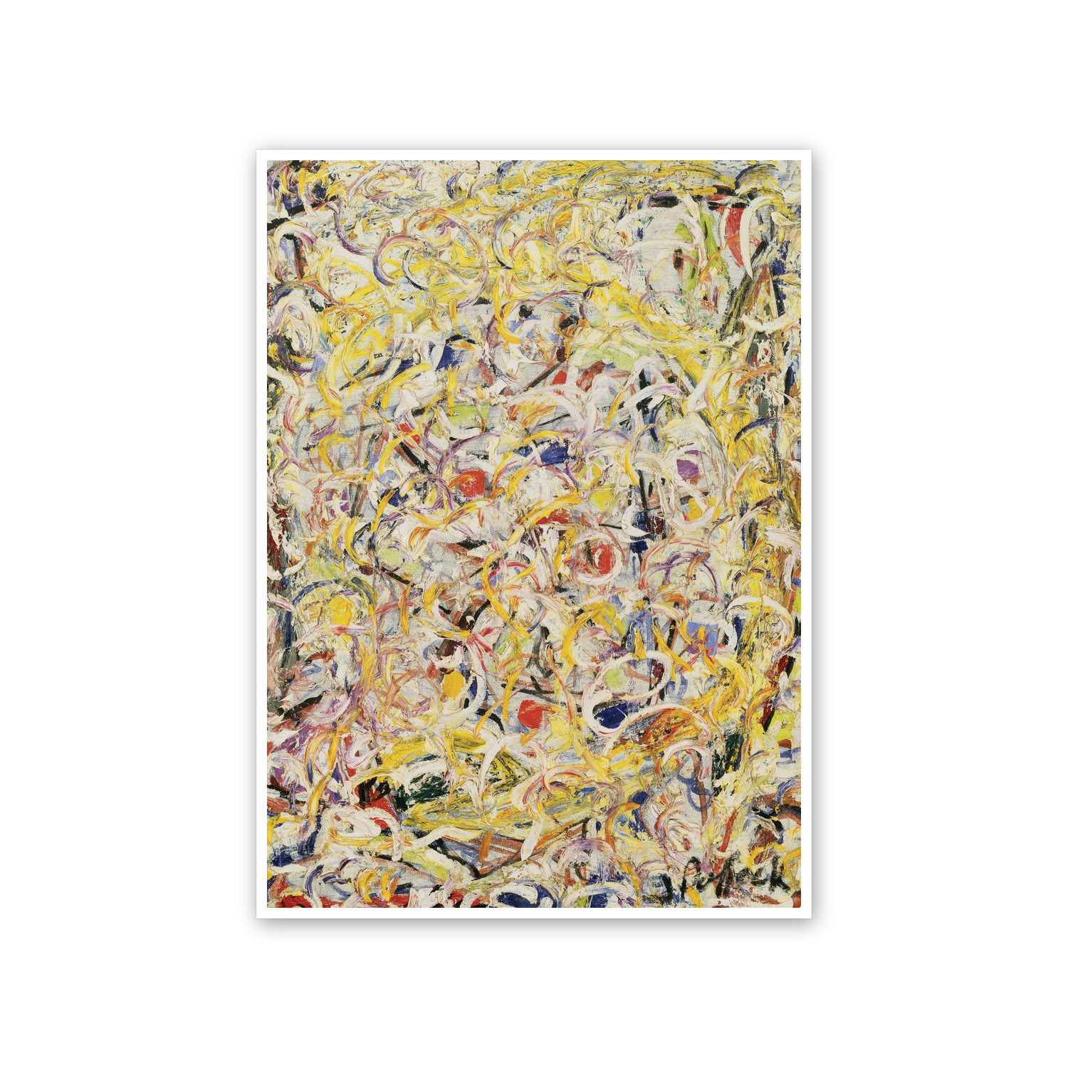 Homage to Pollock - Shimmering Substance cm 50x70