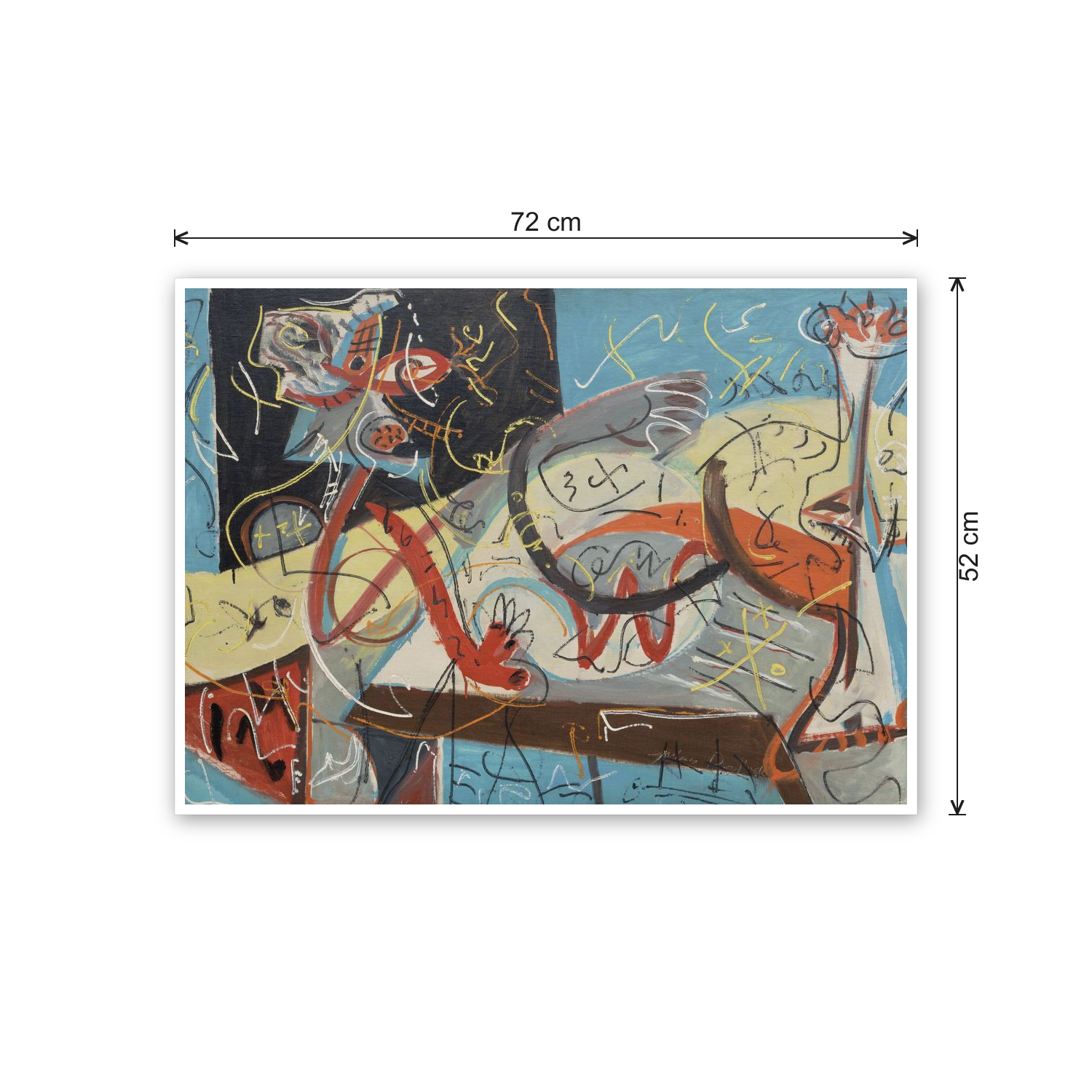 Homage to Pollock - Stenographic Figure cm 70x50 - misure