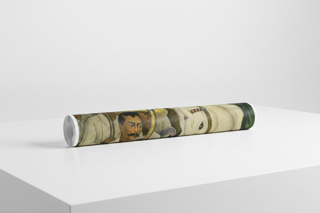 Homage to Rivera - Agrarian Leader Zapata - cm 52x72 - Poster