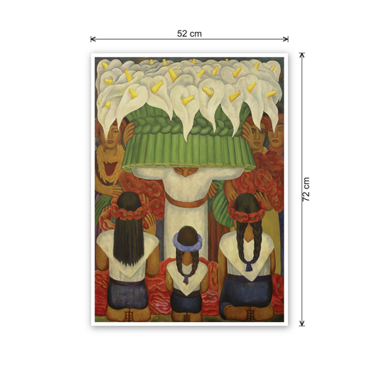 Homage to Rivera - Flower Festival Feast Of Santa Anita cm 50x70 - misure