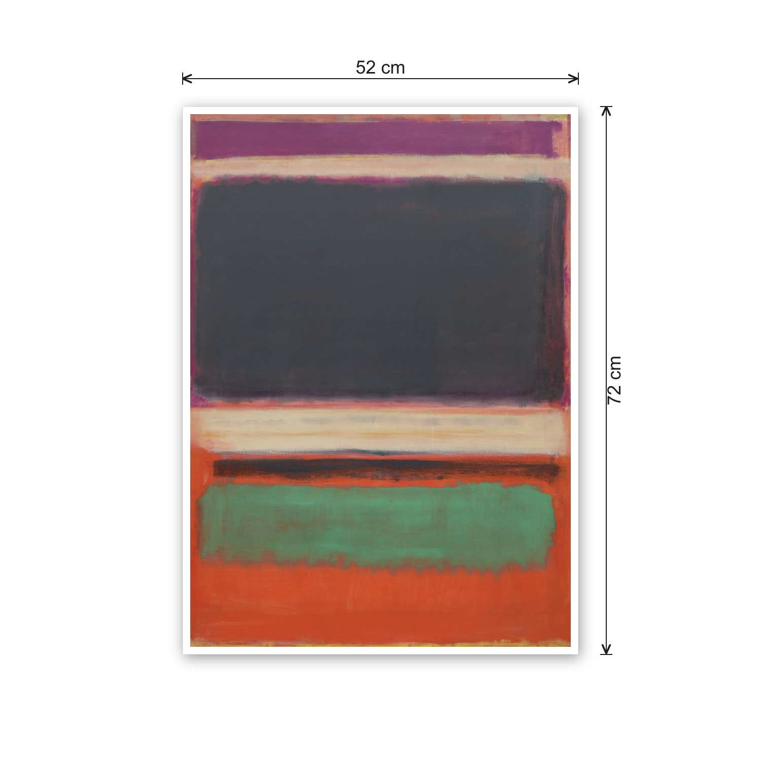 Homage to Rothko - No.3 No.13 cm 50x70 - misure