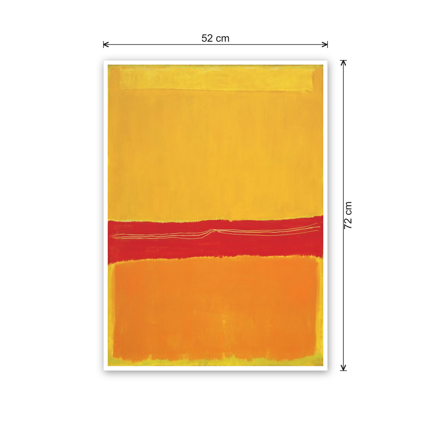 Homage to Rothko - No.5 No.22 cm 50x70 - misure