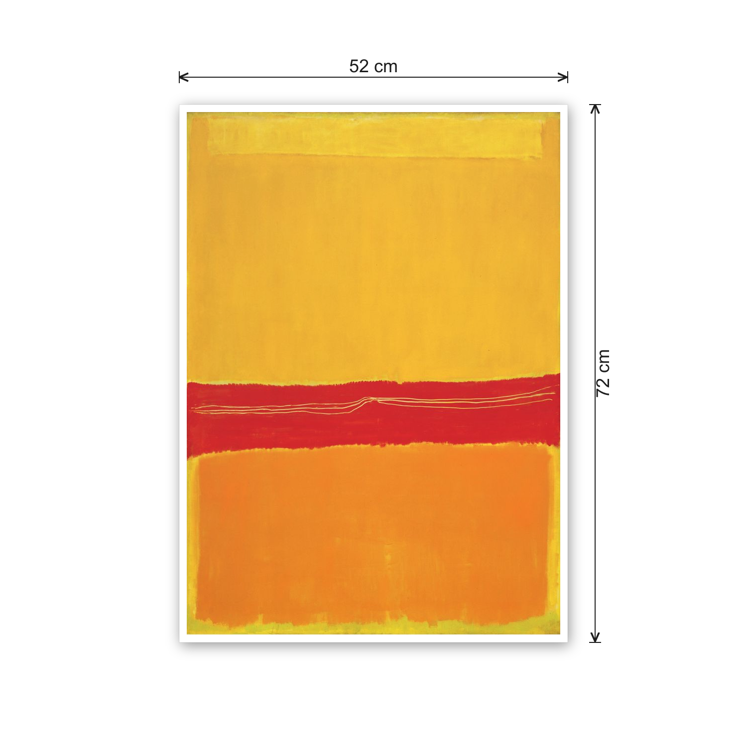 Homage to Rothko - No.5 No.22 cm 50x70 - misure