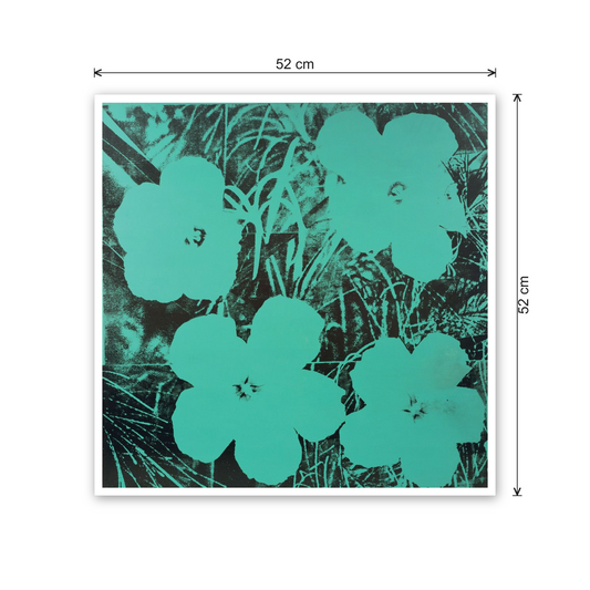 Homage to Warhol - Ten Foot Flowers cm 50x50 - misure