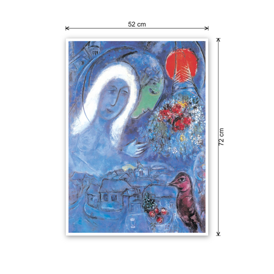 Homage to Chagall - Field of Mars cm 50x70 - misure