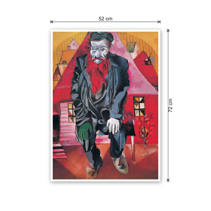 Homage to Chagall - Jew in Pink cm 50x70 - misure