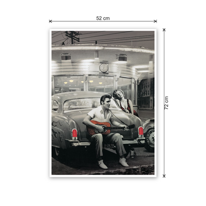 Elvis Presley cm 50x70 - misure