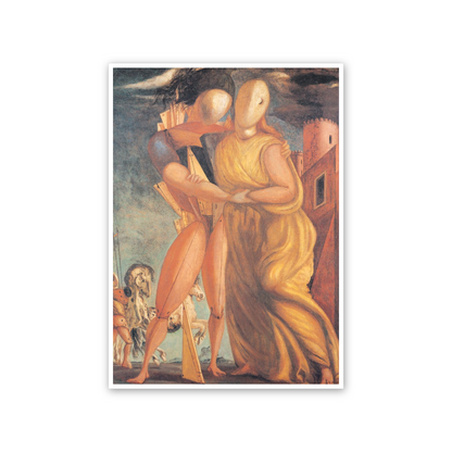 Homage to De Chirico - Hector And Andromache cm 50x70
