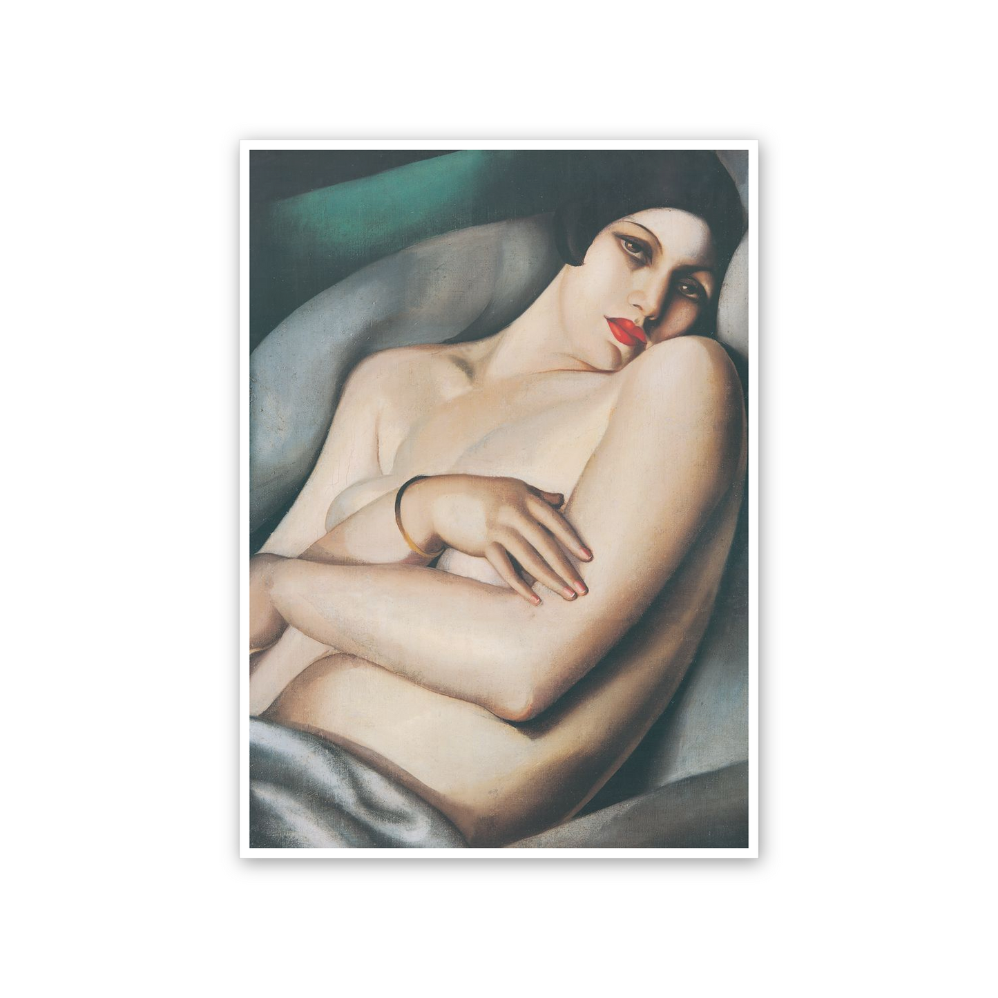 Homage to De Lempicka - Rafaelo on a Green Background cm 50x70