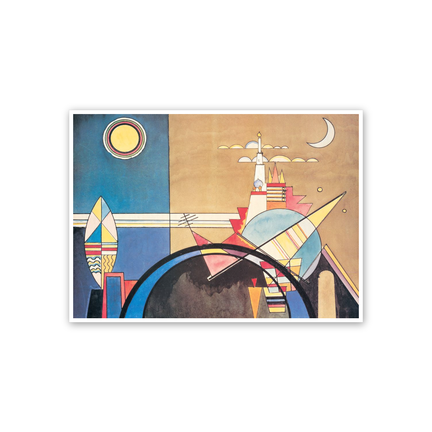 Homage to Kandinsky - The Great Tower of Kiev cm 70x50