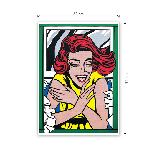 Homage to Lichtenstein - Girl At Window cm 50x70 - misure
