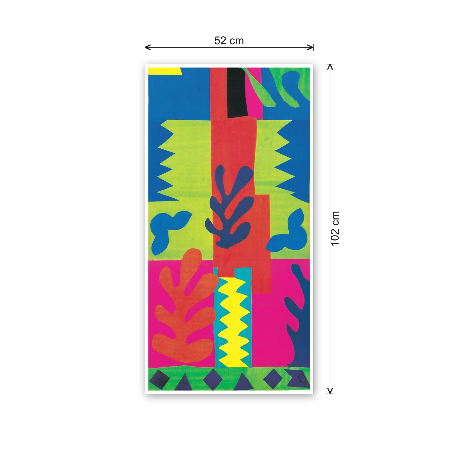 Homage to Matisse - La Vite cm 50x100 - misure