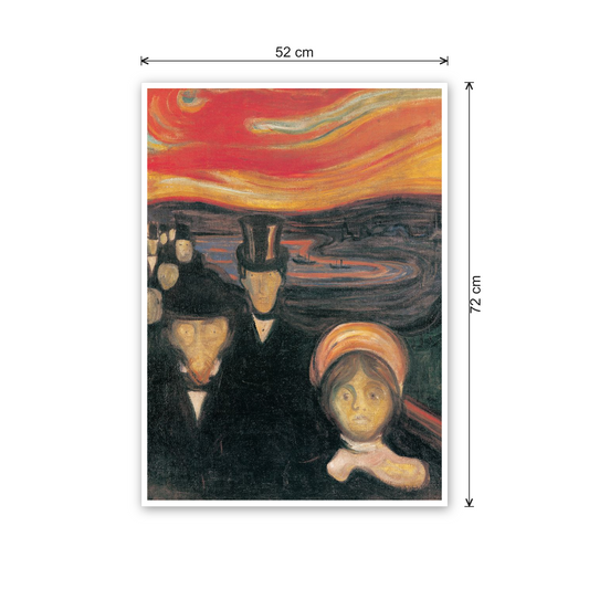 Homage to Munch - Anxiety 1894 cm 50x70 - misure