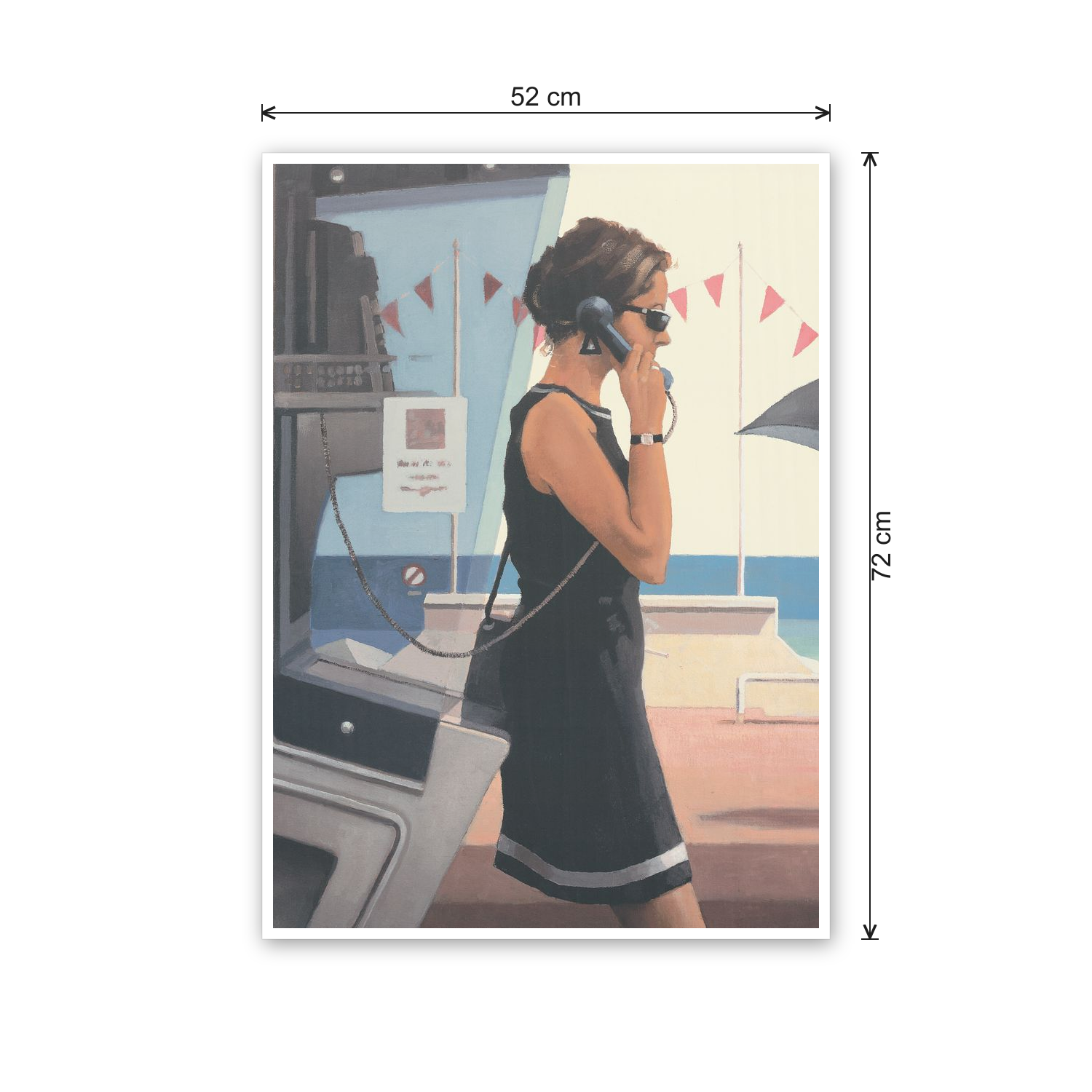 Homage to Vettriano - Her Secret Life - cm 52x72 - Poster