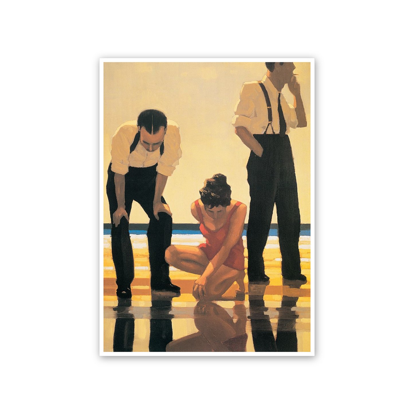Homage to Vettriano - Narcissistic Bathers cm 50x70