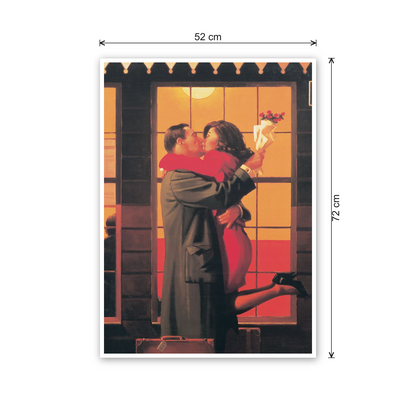 Homage to Vettriano - Return to the Origins cm 50x70 - misure