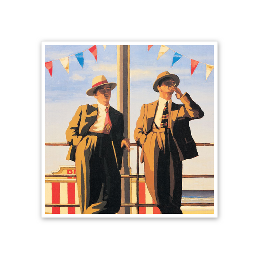 Homage to Vettriano - Seaside Sharks cm 50x50
